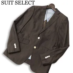 SUIT SELECT スーツセレクト 背抜き★ イタリア製生地 デニムライク アンコン テーラード ジャケット Sz.Y4 メンズ グレーのサムネイル