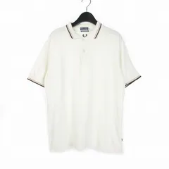 グッドイナフ GOODENOUGH フレッドペリー Fred Perry イギリス製 ポロシャツ 半袖 ワンポイントロゴ 鹿の子 M 白 ホワイトのサムネイル