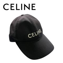 CELINE トリオンフ金具 ロゴ刺繍 キャップ ブラック 正規品 - メルカリ