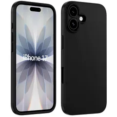【DIFAYA】対応 iPhone17 ケース マットブラック 米軍MIL規格 ワイヤレス充電対応 iPhone17 カバー 柔軟性 TPU素材 薄型 軽量 レンズ保護 アイフォン17 ケース 黒い 6.3インチ