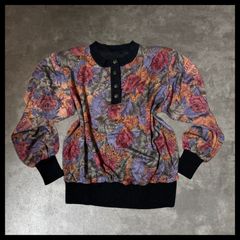ヴィンテージ感】ゴブラン織り 花柄 テーラードジャケット ボタニカル 
