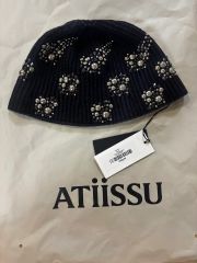 TWICE momo 着用】ATiiSSU ニット帽 ビーニー グレー - メルカリ