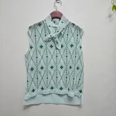 サンドロ ノースリーブ ネック タイ 刺繍 ブラウスのサムネイル