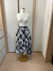 CHECK 柄 ロング丈スカートのサムネイル