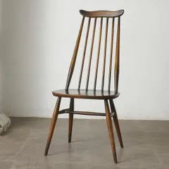 ERCOL ゴールドスミスチェア 英国 ヴィンテージ ダイニングチェア 椅子 ウィンザー チェア 木製 アーコール エルム ビンテージ 92619のサムネイル