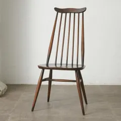 ERCOL ゴールドスミスチェア 英国 ヴィンテージ ダイニングチェア 椅子 ウィンザー チェア 木製 アーコール エルム ビンテージ 92620のサムネイル