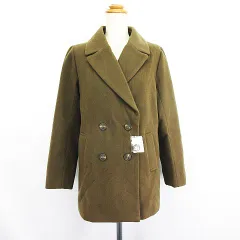 ショコラフィネローブ chocol raffine robe チェスターコート アウター 長袖 ダブル M カーキ ※EKMのサムネイル