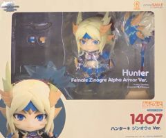 【中古】フィギュア ねんどろいど ハンター ジンオウα Ver. 「モンスターハンターワールド：アイスボーン」 GOODSMILE ONLINE SHOP限定
