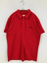 Calvin Klein Jeans カルバンクラインジーンズ ポロシャツ M レッド 無地 ワンポイント 半袖 メンズのサムネイル