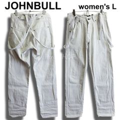 Johnbull ジョンブル ヘリンボーン サスペンダー ワークパンツ S 