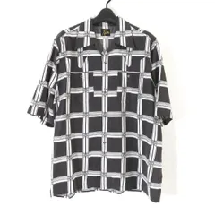 Needles ニードルズ 23SS S/S Cowboy One-Up Shirt - R/C Lawn Cloth / Papillon Plaid パピヨンチェックカウボーイワンナップシャツ Mのサムネイル