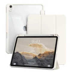 zoyu iPad 11世代ケース A16 2025対応 ／ iPad 10世代専用ケース 2022 10.9インチ 透明バックカバー ペンシル収納 自動ウェイク／スリープ 三つ折りスタンド 薄型軽量 耐衝撃 ソフトTPU A2696／A2757／A277 1