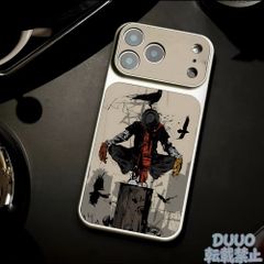 可愛い foxy illustrations iPhoneケース ブラックとシルバー CASETiFY