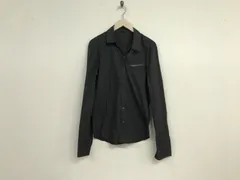 本物ウーヨンミwooyoungmiコットンナイロンドレス切り替え長袖シャツメンズサーフアメカジワークミリタリーストリートスケータービジネススーツモードゴルフドレスグレー46M韓国製のサムネイル