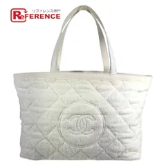 CHANEL シャネル ショルダーバッグ CC ココマーク ロゴ コットン ホワイトのサムネイル