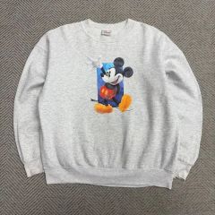 90s USA製 Disney ディズニー スウェット リバースウィーブ風 - メルカリ