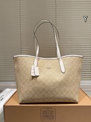 新品未使用 COACH コーチ シティトート シグネチャー CAL49 イエロー 