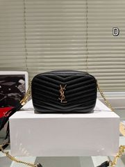 YSL チェーン付きショルダーバッグ ブラック ノベルティ