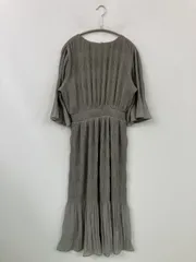 ROPE PICNIC ロペピクニック ワンピース 40 グレー 無地 半端袖 ロング・マキシ丈 フレア レディース