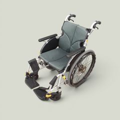 マツナガ 介助型車椅子 NEXT－51B グリーン【京都引取希望