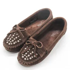ミネトンカ モカシン シューズ スタッズ ブランド 靴 レディース 6サイズ ブラウン Minnetonka 【中古】のサムネイル