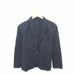 カリテ qualite ジャケット テーラード 薄手 無地 シンプル 綿 コットン 長袖 2 紺 ネイビー /TT30のサムネイル