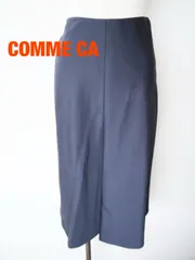 COMME CA　コムサ　スカート　日本製　～XSサイズ　５　ネイビー　大人　シンプル　ロング　上品　綺麗め　送料込み　6467595のサムネイル