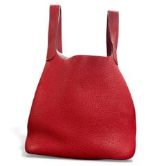 エルメス トゥエンティ オレンジ レザー ハンドバッグ ボストン型 
