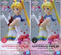 [중고] 피규어 전 2종 세트 [극장판 미소녀 전사 세일러 문 Eternal] GLITTER & GLAMOURS-SUPER SAILOR MOON-