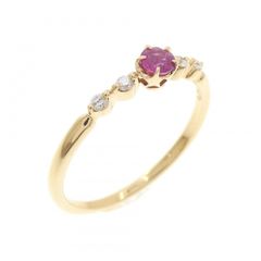 STAR JEWELRY K18 RUBY ETERNITY RING 8号 - メルカリ
