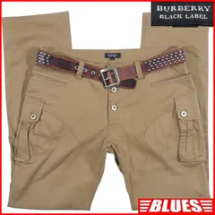 BURBERRY BLACK LABE 廃盤 バーバリーブラックレーベル カーゴパンツ ノバチェック W34位 ベージュ メンズ 85 バーバリー_ウエスト88cmから92cm一覧←SEULB屋着古← HS608のサムネイル