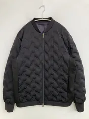 COMME CA ISM コムサイズム ダウンジャケット/コート L ブラック 無地 キルティング ショート丈 ジップアップのサムネイル