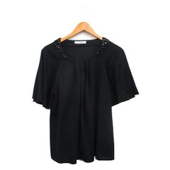 極美品】M-PREMIER BLACK 38 ネイビー ブラウス とろみ - メルカリ