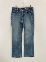 MARC JACOBS マークジェイコブス デニムパンツ 2 ブルー フルレングス 無地 スタンダード フレア・ブーツカット レギュラー ヴィンテージ レディースのサムネイル