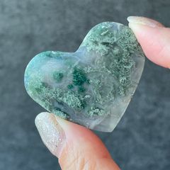 グリーン桜瑪瑙 天然石 握り石 置物 - メルカリ