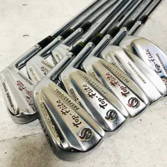【保証付】SPALDING スポルディング  Top-Flite トップフライト PROFESSIONAL プロフェッショナル 赤トップ マッスルバック MB アイアン 10本 メンズ ゴルフ クラブ セット 初心者 入門 右利きのサムネイル