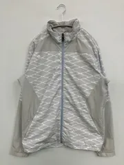 DESCENTE デサント ブルゾン O グレー ナイロン ブランドロゴ その他総柄 ミドル丈 フードなし ジップアップ メンズ レディースのサムネイル