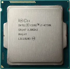 Intel Core i7-4770K SR147 4C 8T 3.5GHz to 3.9GHz Socket 1150 Haswell 22NM 8MB 84W Jun 2013のサムネイル