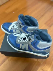 MERRELL メレル M ロゴ ハイトップ スニーカー ブルー/グレーのサムネイル