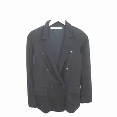 ブラック バイ マウジー BLACK by moussy ジャケット アウター テーラード 総裏地 肩パッド ウール混 長袖 1 黒 ブラック /TT33のサムネイル