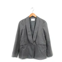ビス ViS ショールカラー ジャケット シングル シンプル M グレー 灰 /KT21のサムネイル