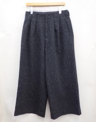 50s 60s style ブラックシャンブレー スラックス 極太 ごま塩 希少