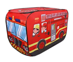 Ansimple 子供用テント 子供用ボールハウス 秘密基地 屋内遊具 専用収納袋付き キッズ 幼児 ベビー用 折りたたみ ワンタッチ 軽量 室内 屋外 おもちゃ プレゼント (消防車) 1