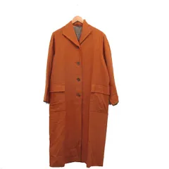 ポールスミスウィメン Paul Smith WOMEN 国内正規品 ステンカラーコート ロング ウール シンプル 40 オレンジ 橙色 /KT17のサムネイル