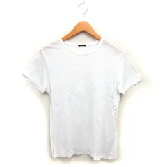 デンハム DENHAM ボートネック カットソー Tシャツ リネン 透け感 半袖 S 白 ホワイト /NT23のサムネイル