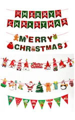 Sweet Baku クリスマスガーランドセット 【色々5柄入り】 オーナメント クリスマスパーティー 飾りつけ 装飾 (タイプB) [タイプB]