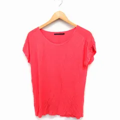 イーブス YEVS カットソー Tシャツ フレンチスリーブ ボートネック 無地 薄手 ピンク /FT17のサムネイル