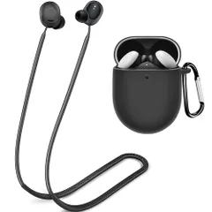 新品 【ケース&ストラップ】Miimall対応 Google Pixel Buds Pro ケース ストラップ 紛失防止 Google Pixel Buds Proカバー カラビナ付き 落下防止 着装充電可能 持ち運び便利 グーグル Pixel Buds Prのサムネイル