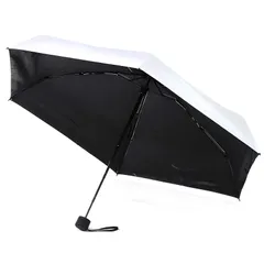 【新品】 Lotus leaf. 折りたたみ 日傘 雨傘 兼用 おしゃれ 軽量 UVカット 99% 紫外線遮断 プレゼント 収納袋付き (白) 1のサムネイル