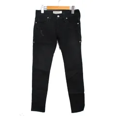 ジミータバニティ JIMMY TAVERNITI スキニー カラーデニム ジーンズ コットン 綿 ローライズ ジップフライ W23 黒 ブラック /NT11のサムネイル